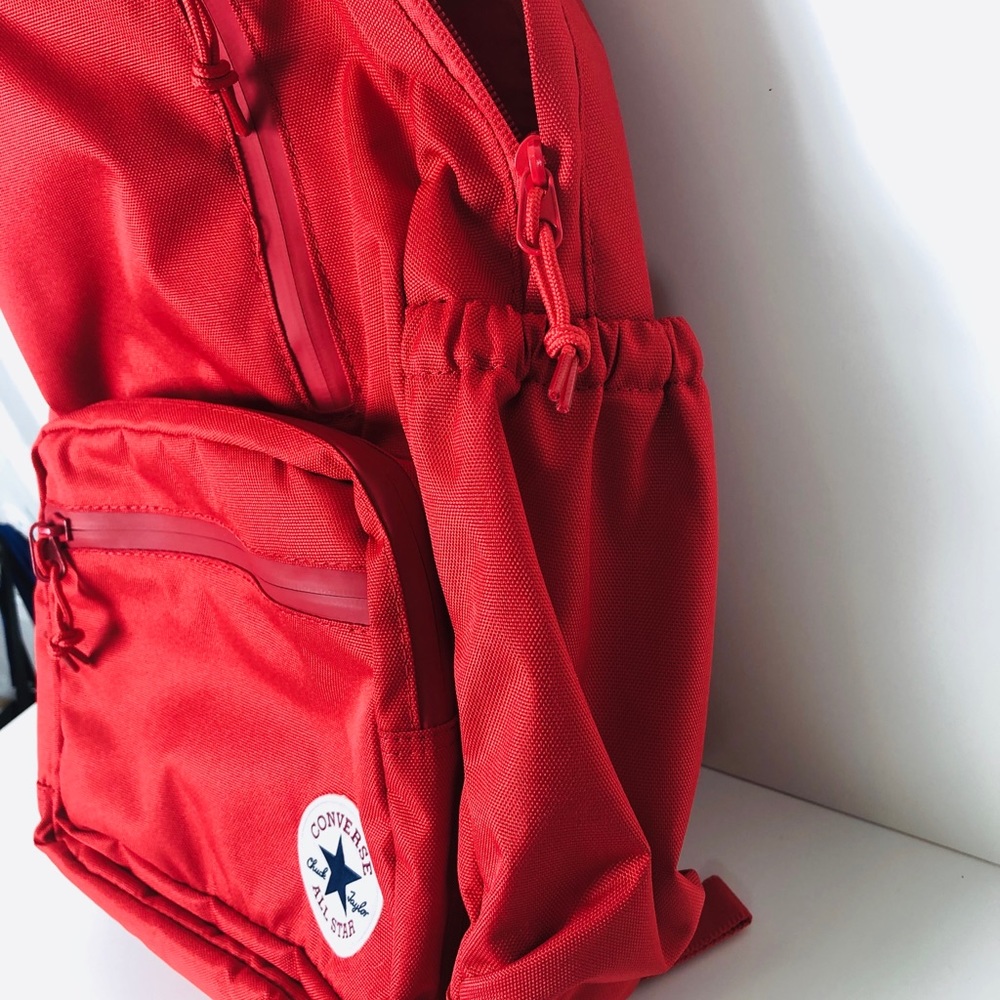 Converse Ctas Unisex All Purpose Backpack/Bag Red - Picture 4 of 8